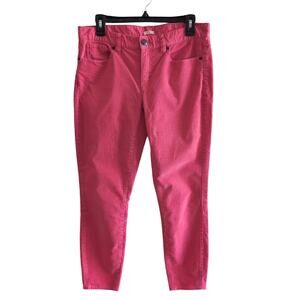 J. Crew Factory Pink Toothpick Corduroy Pants Size 30